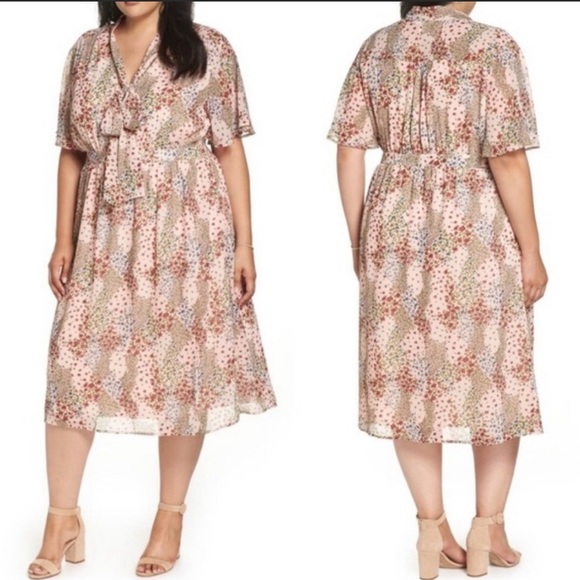 1901 Dresses & Skirts - Gorgeous 1901 pink floral dress - 2X, NWT